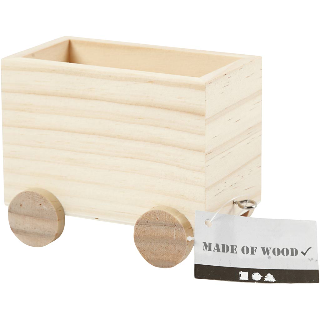 Treinwagon, H: 8 cm, L: 9,5 cm, B: 6,5 cm, 1 stuk [HOB-57978]