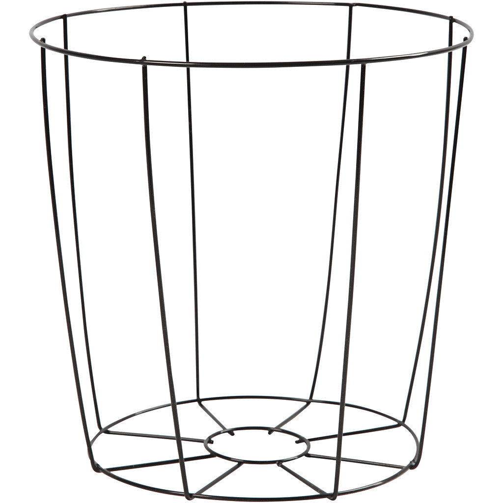 Lampenkap, H: 20 cm, d 15,5-20 cm, zwart, 1 stuk [HOB-58025]