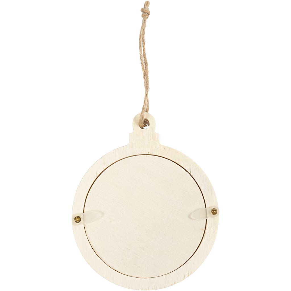 Lijst, hangende decoraties, D: 0,5 cm, d 8 cm, 3 stuk/ 1 doos [HOB-58074]