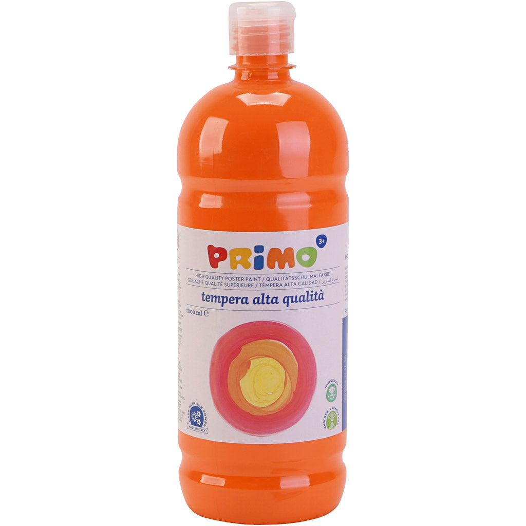 Tempera Verf Mat, oranje, 1000 ml/ 1 fles [HOB-642124]