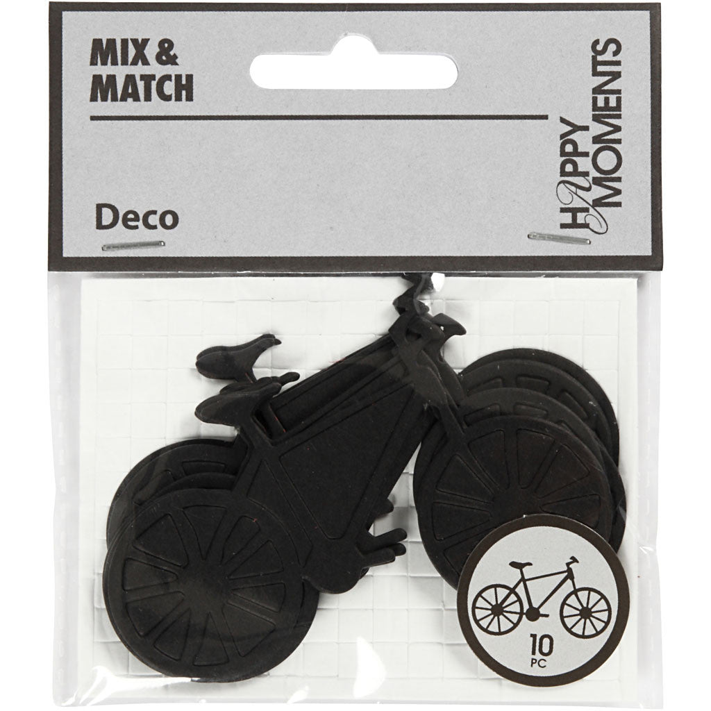 Label, fiets, afm 77x48 mm, zwart, 10 stuk/ 1 doos [HOB-586039]