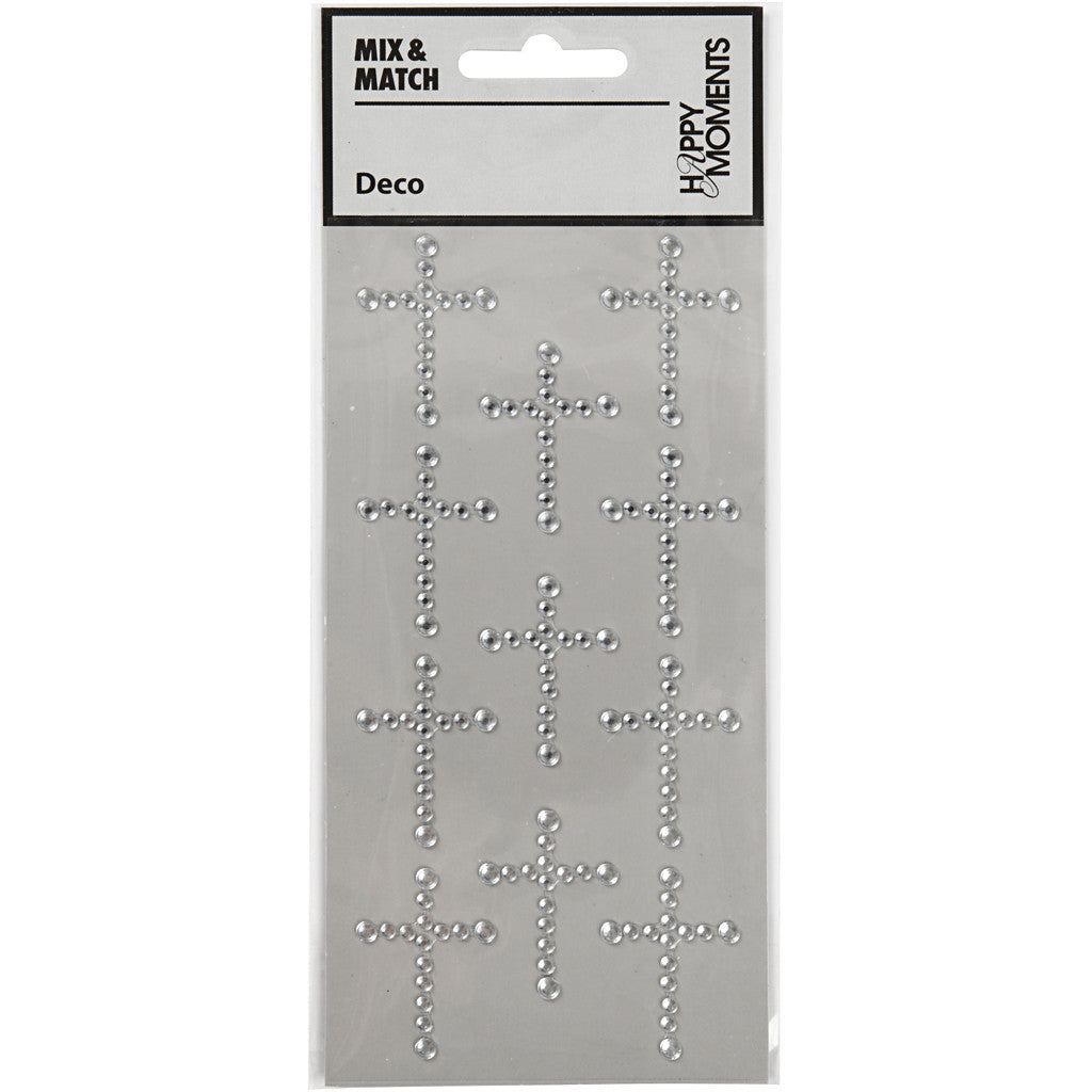 Strasstenen, afm 35x25 mm, zilver, 11 stuk/ 1 doos [HOB-586043]