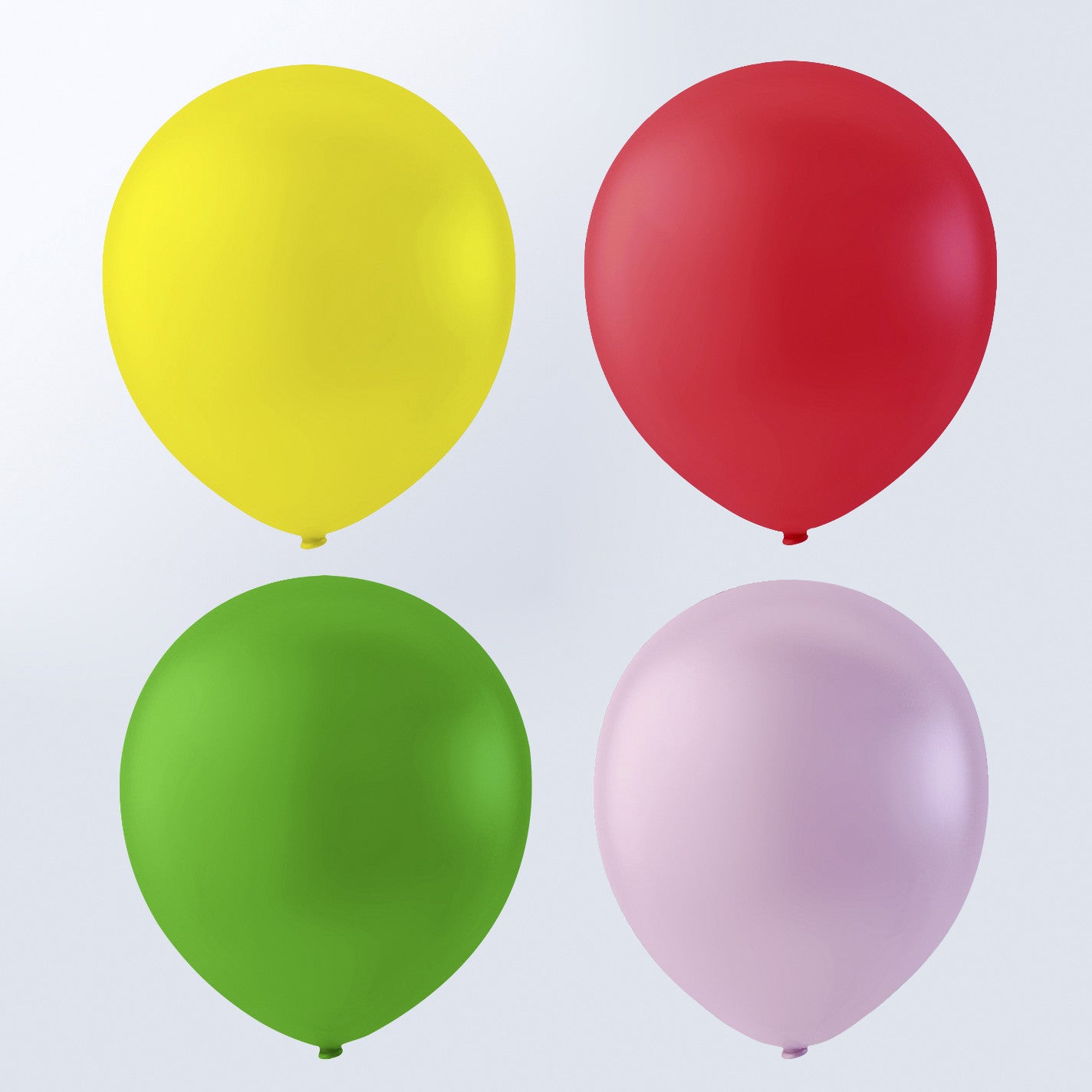 Ballonnen, rond, d 23 cm, neon kleuren, 10 stuk/ 1 doos [HOB-59175]