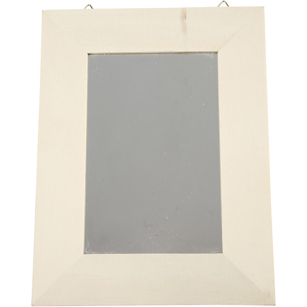Lijst met spiegel, afm 20,8x15,9 cm, dikte 0,6 cm, 1 stuk [HOB-59225]