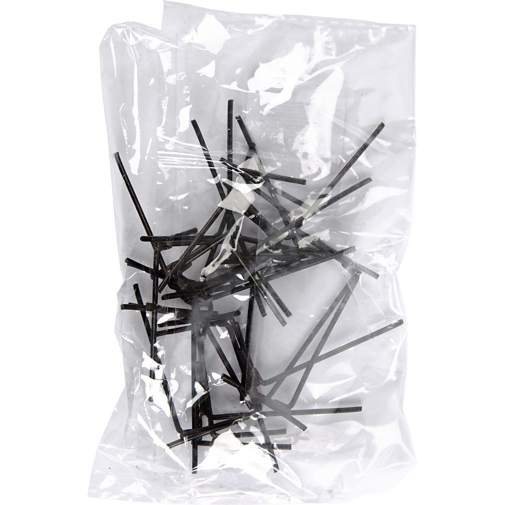 Kippenvoeten, H: 5 cm, B: 2 cm, zwart, 10 paar/ 1 doos [HOB-59363]