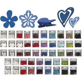 Houten decoraties, Inhoud kan variëren , diverse kleuren, 50 doos/ 1 doos [HOB-599999]