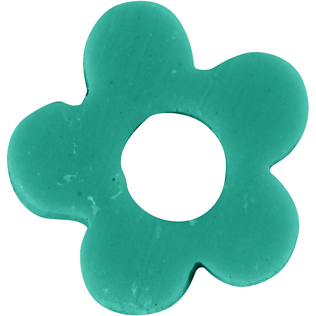 Klei Kralen, d 5-6 mm, gatgrootte 2 mm, turquoise, 145 stuk/ 1 doos [HOB-61003]