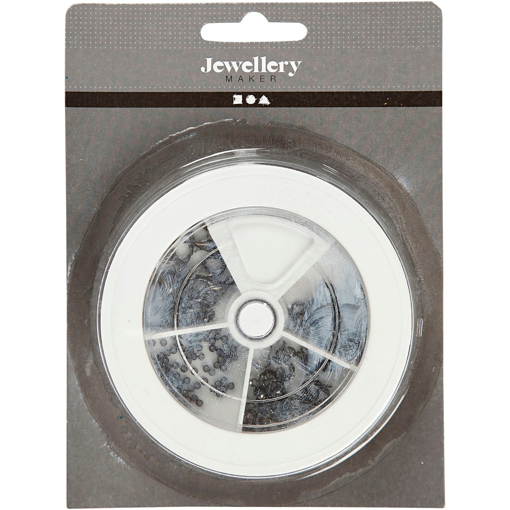 Sieraden starterset, donker metallic grijs, 1 set [HOB-61272]