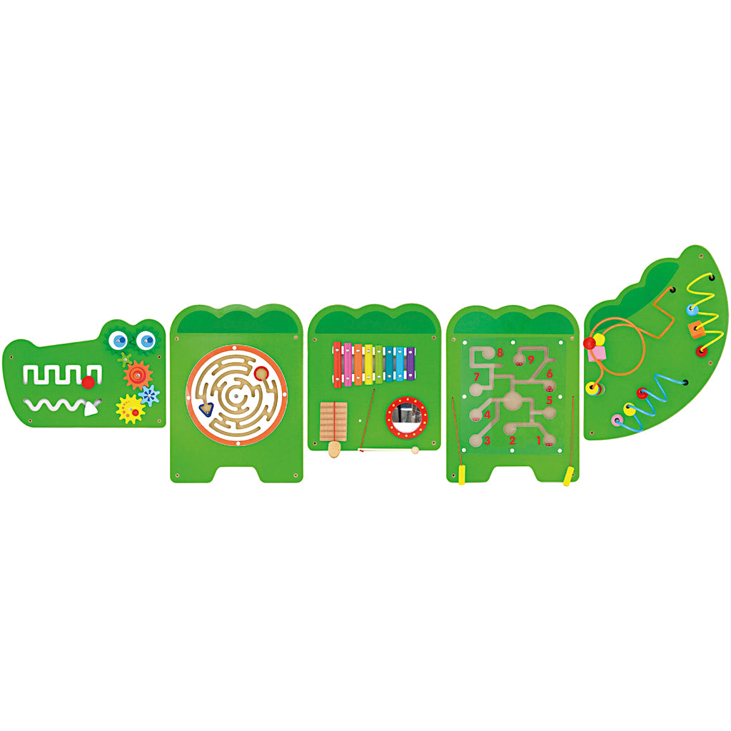 VIGA speelwand met krokodillendesign, afm 187x61 cm, 1 stuk [HOB-907701]