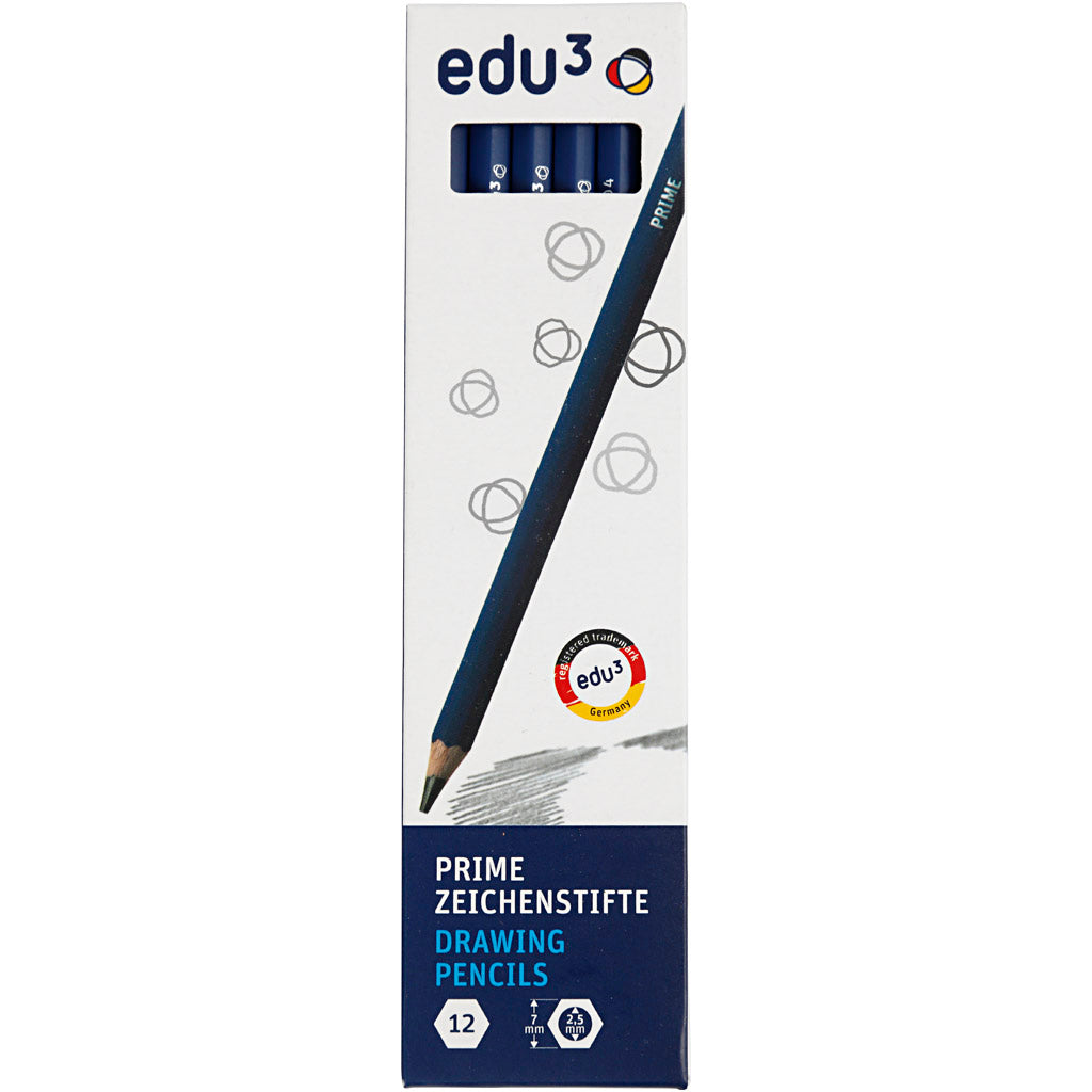 Edu Tekenpotlood, 4B, 12 stuk/ 1 doos [HOB-620174]