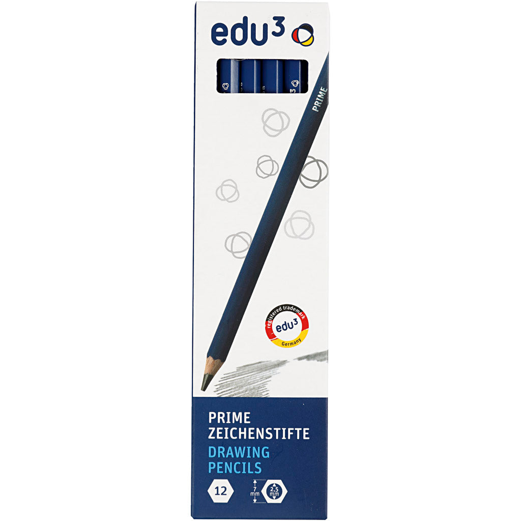 Edu Tekenpotlood, 6B, 12 stuk/ 1 doos [HOB-620176]