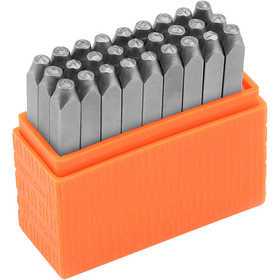 Embossing stempels, Font: Sans Serif , afm 3 mm, 27 stuk/ 1 set [HOB-67564]