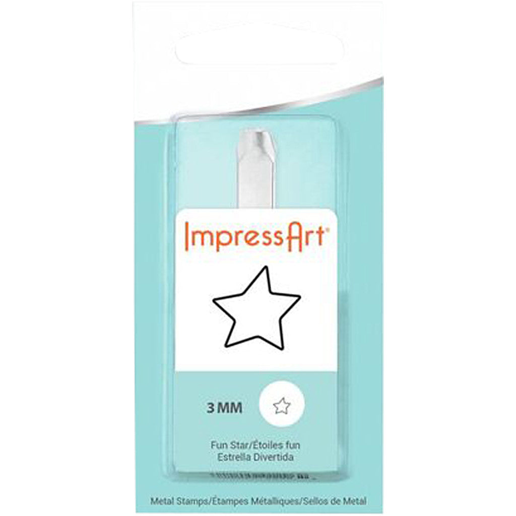 Embossing stempel, ster, L: 65 mm, afm 3 mm, 1 stuk [HOB-67566]