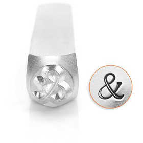 Embossing stempel, &, L: 65 mm, afm 6 mm, 1 stuk [HOB-67575]