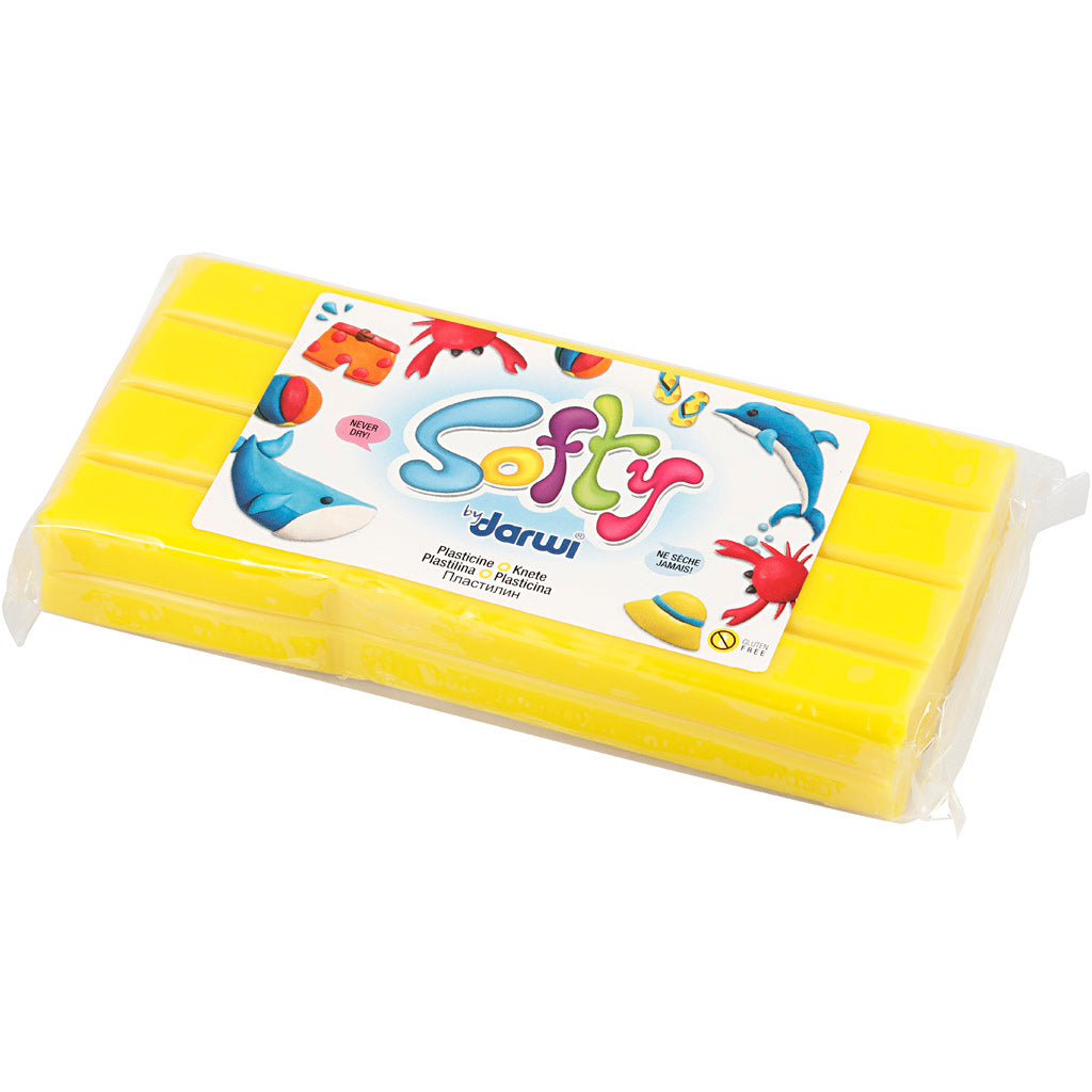 Softy Boetseerklei, geel, 500 gr/ 1 doos [HOB-680414]