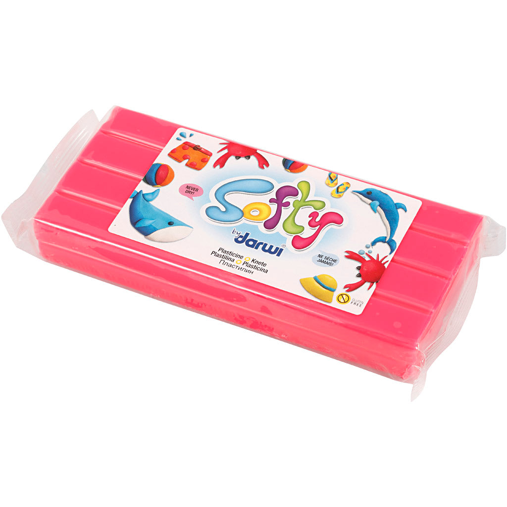 Softy Boetseerklei, roze, 500 gr/ 1 doos [HOB-680442]