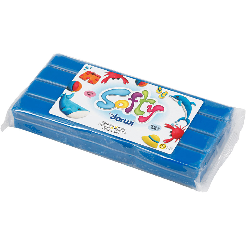 Softy Boetseerklei, blauw, 500 gr/ 1 doos [HOB-680454]