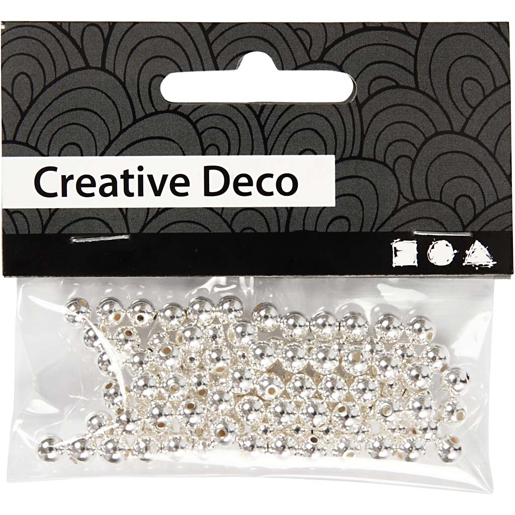 Waskralen, d 5 mm, gatgrootte 0,7 mm, zilver, 100 stuk/ 1 doos [HOB-698141]