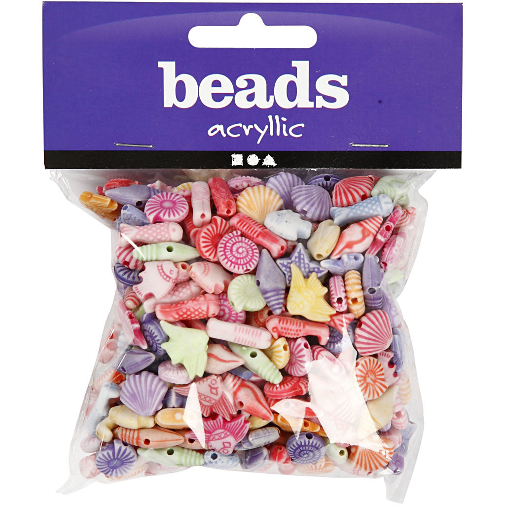 Pastel mix, afm 9-12 mm, gatgrootte 1,2 mm, ca. 380 stuk, 110 gr, 175 ml/ 1 doos [HOB-699801]