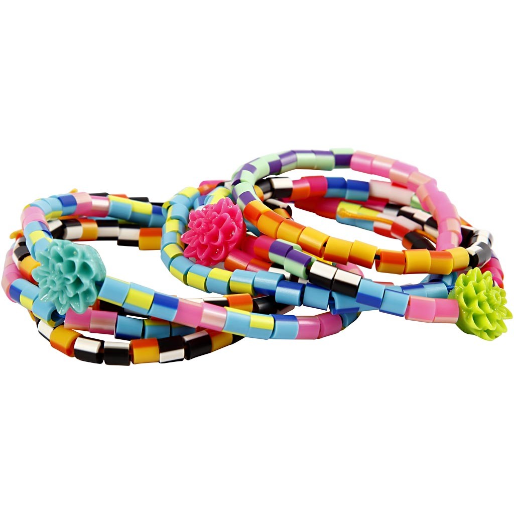 Strijkkralen, afm 5x5 mm, gatgrootte 2,5 mm, medium, streep, 10000div/ 1 doos [HOB-75210]