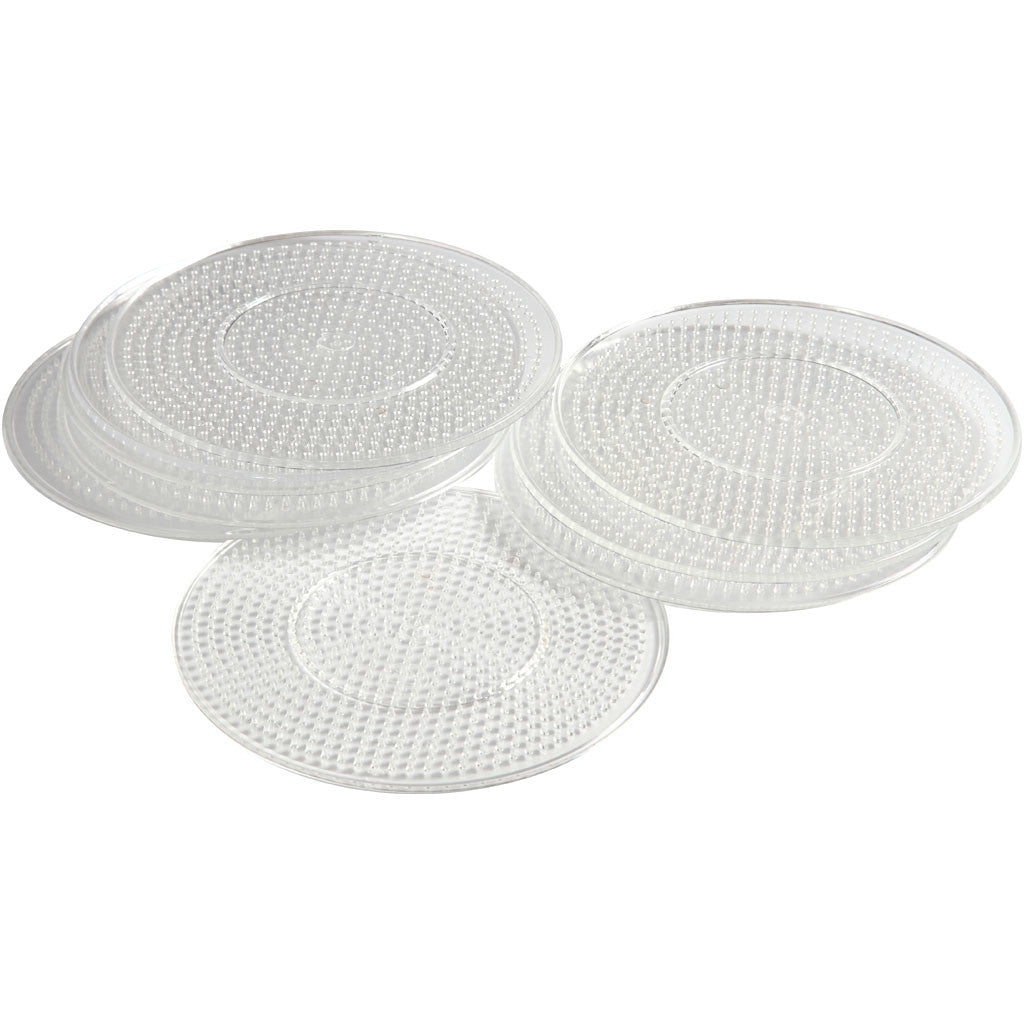 Onderplaat, d 15 cm, medium, helder, 10 stuk/ 1 doos [HOB-753021]