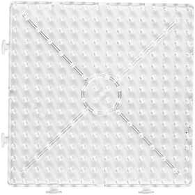 Onderplaat, groot vierkant, afm 15x15 cm, JUMBO, helder, 1 stuk [HOB-75322]