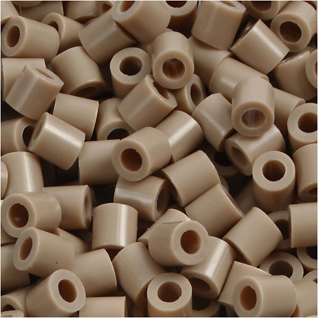 Foto kralen, afm 5x5 mm, gatgrootte 2,5 mm, medium, beige (6), 6000 stuk/ 1 doos [HOB-75506]