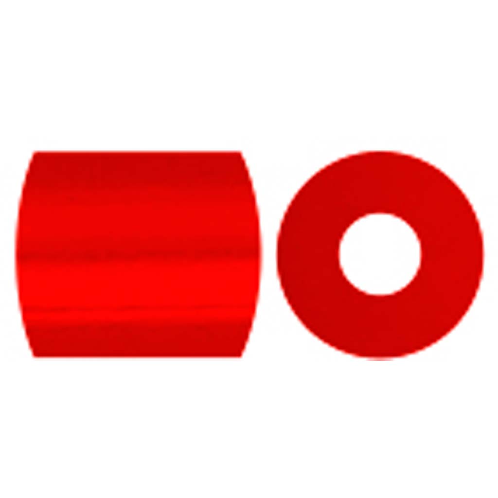 Foto kralen, afm 5x5 mm, gatgrootte 2,5 mm, medium, rood (19), 1100 stuk/ 1 doos [HOB-755190]