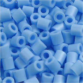 Foto kralen, afm 5x5 mm, gatgrootte 2,5 mm, medium, pastel blauw (23), 1100 stuk/ 1 doos [HOB-755230]