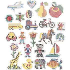 Onderplaat, afm 7x7,5-14x16 cm, medium, 24 stuk/ 1 doos [HOB-75592]