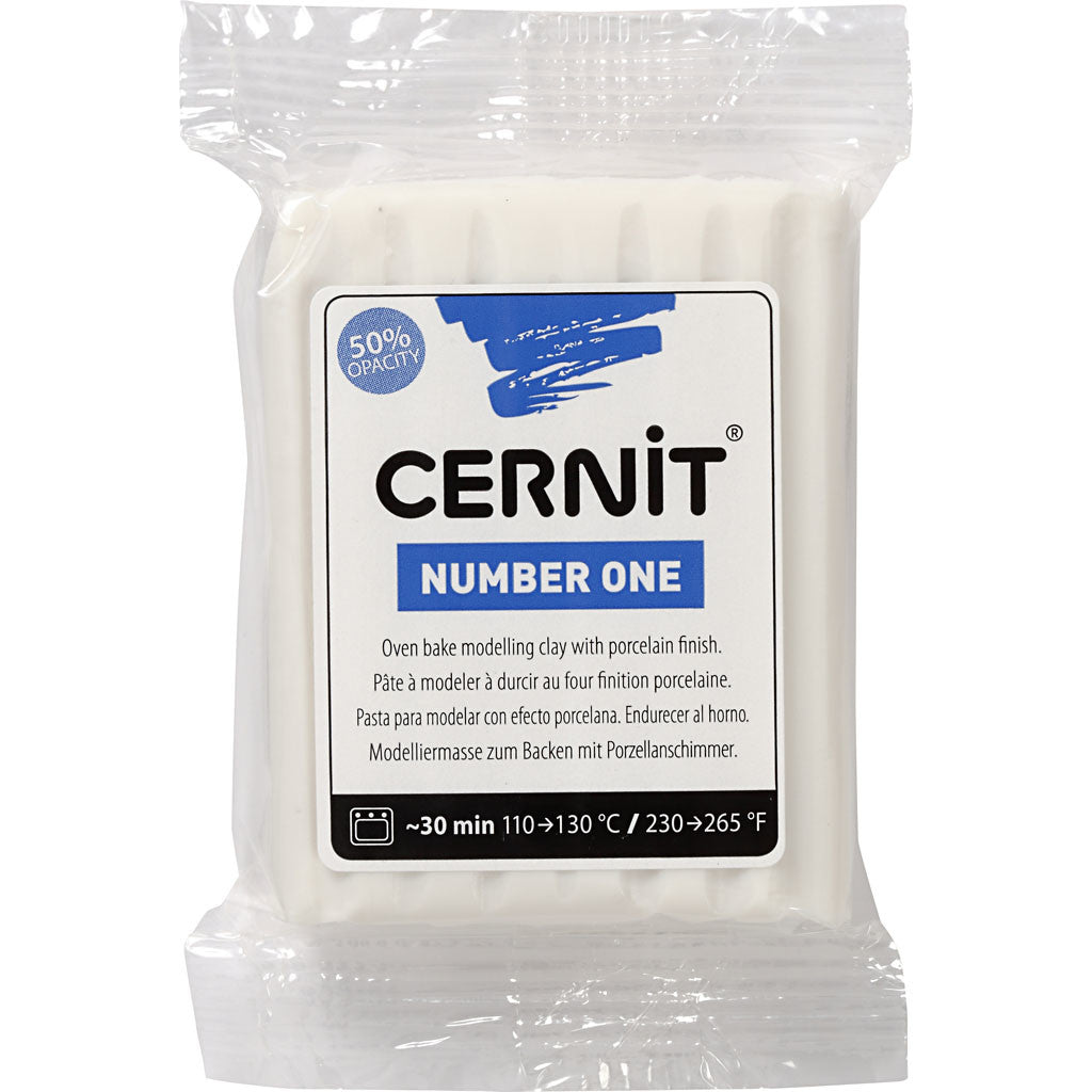 Cernit, porcelain white (010), 56 gr/ 1 doos [HOB-78006]