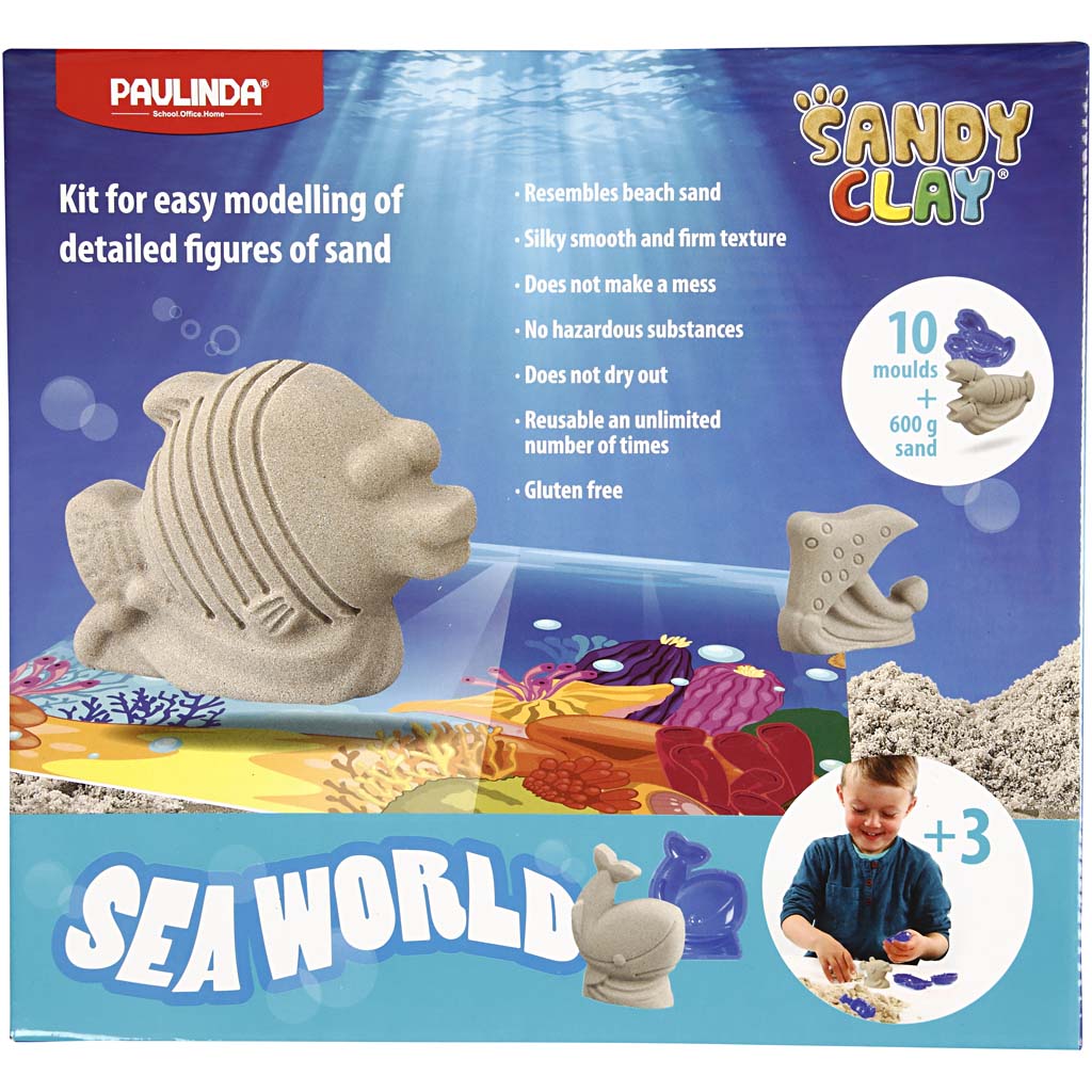 Sandy Clay® , seaworld, naturel, 1 set [HOB-78269]