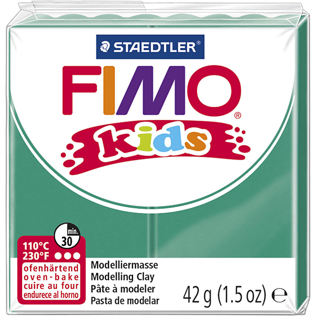FIMO® Kids Boetseerklei, groen, 42 gr/ 1 doos [HOB-78529]