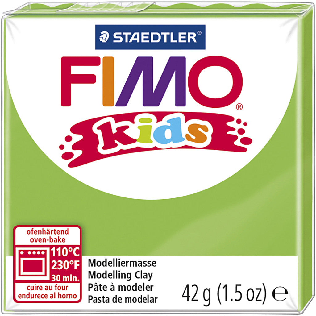 FIMO® Kids Boetseerklei, lichtgroen, 42 gr/ 1 doos [HOB-78530]
