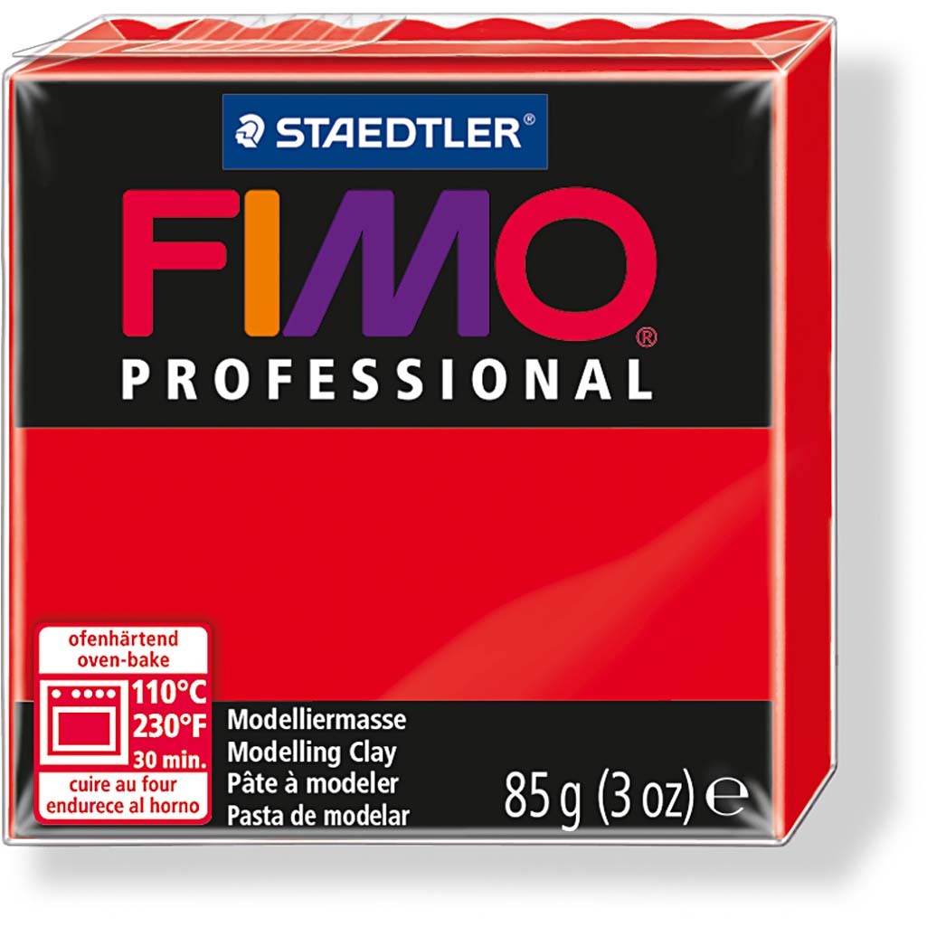 FIMO® Professional, rood, 85 gr/ 1 doos [HOB-78555]