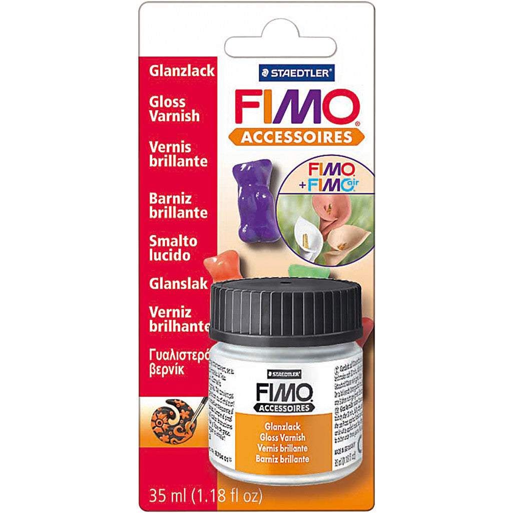 FIMO® Vernis, transparant glans, 35 ml/ 1 fles [HOB-78595]