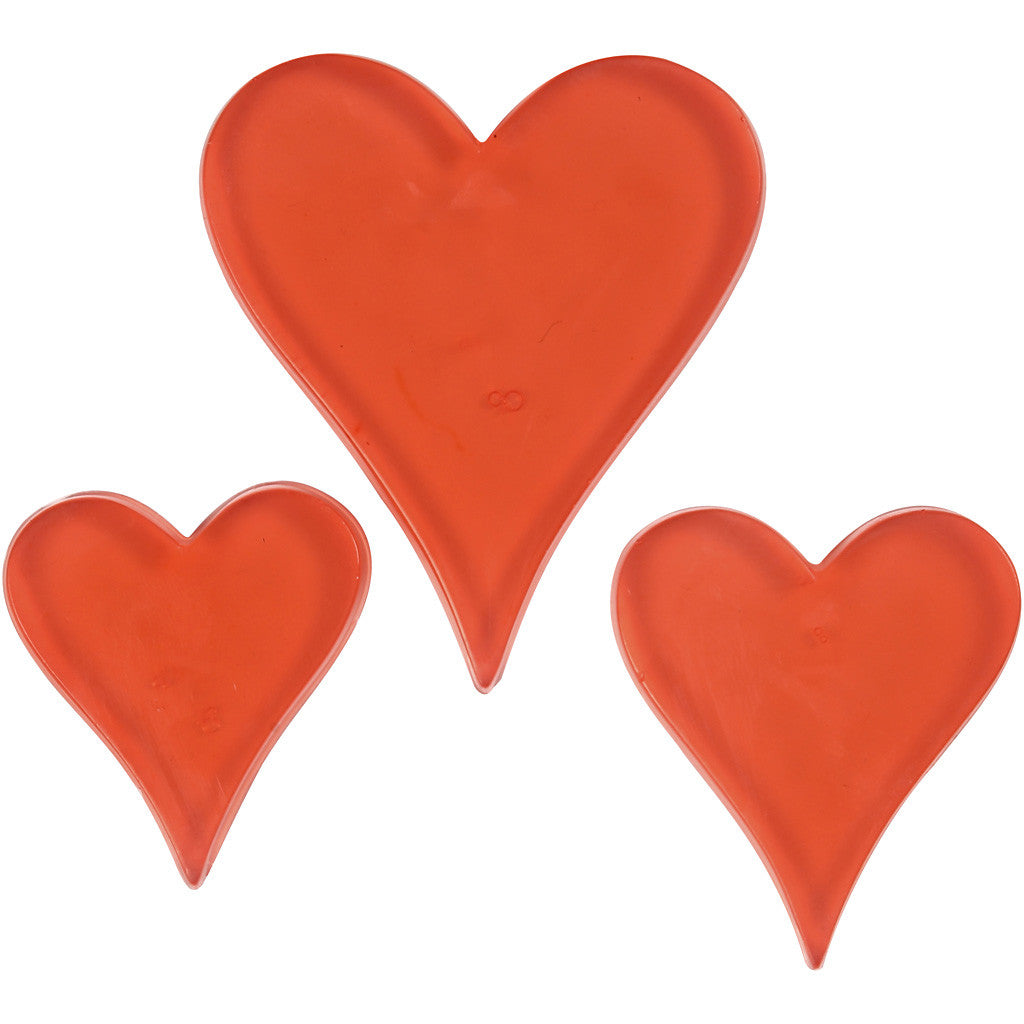 Gietmal, hart, H: 6+8+10 cm, D: 9 mm, afm 14,9x22 cm, 1 stuk [HOB-78634]