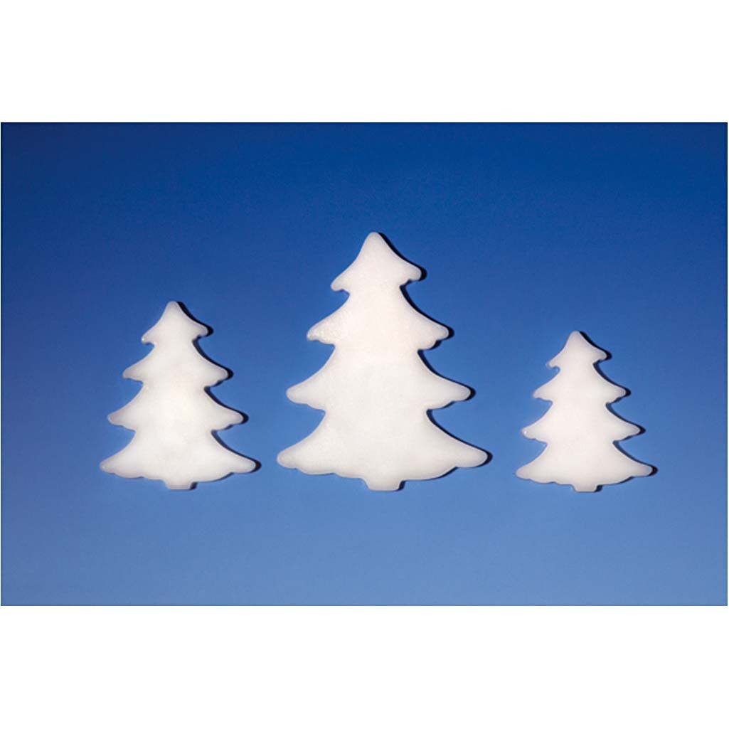 Gietmal, denneboom, H: 6+8+10 cm, D: 9 mm, afm 14,9x22 cm, 1 stuk [HOB-78636]