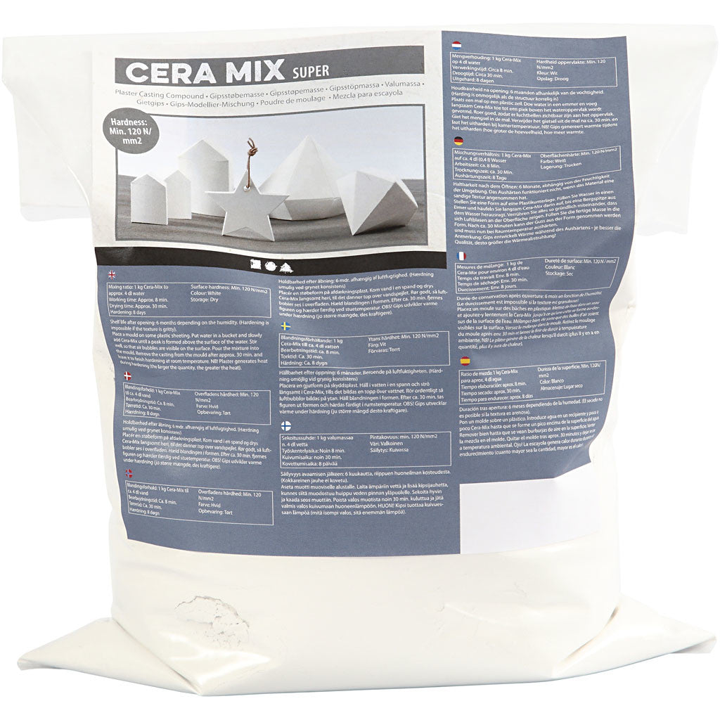 Cera-Mix Super Gipsgietmix, wit, 5 kg/ 1 doos [HOB-78640]