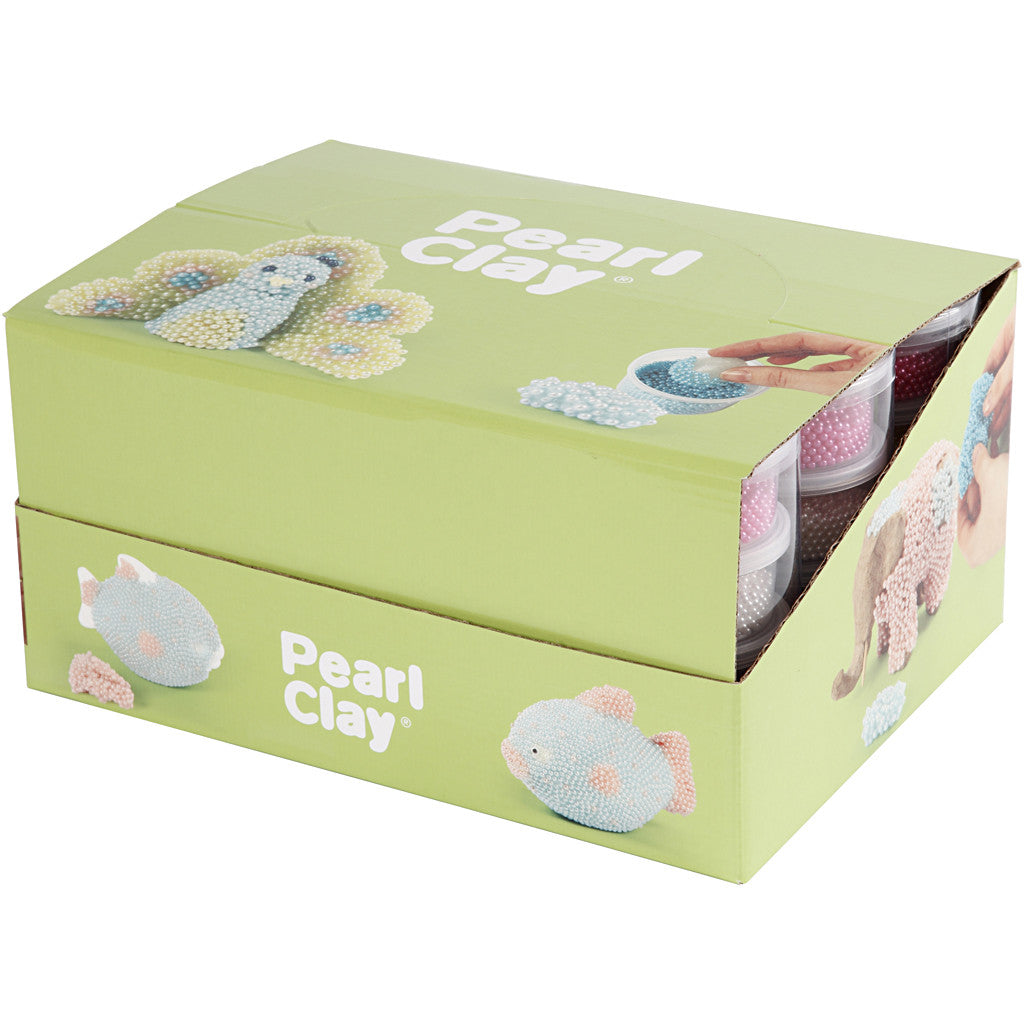 Pearl Clay®, diverse kleuren, 12 set/ 1 doos [HOB-78719]