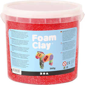 Foam Clay®, rood, 560 gr/ 1 emmer [HOB-78823]