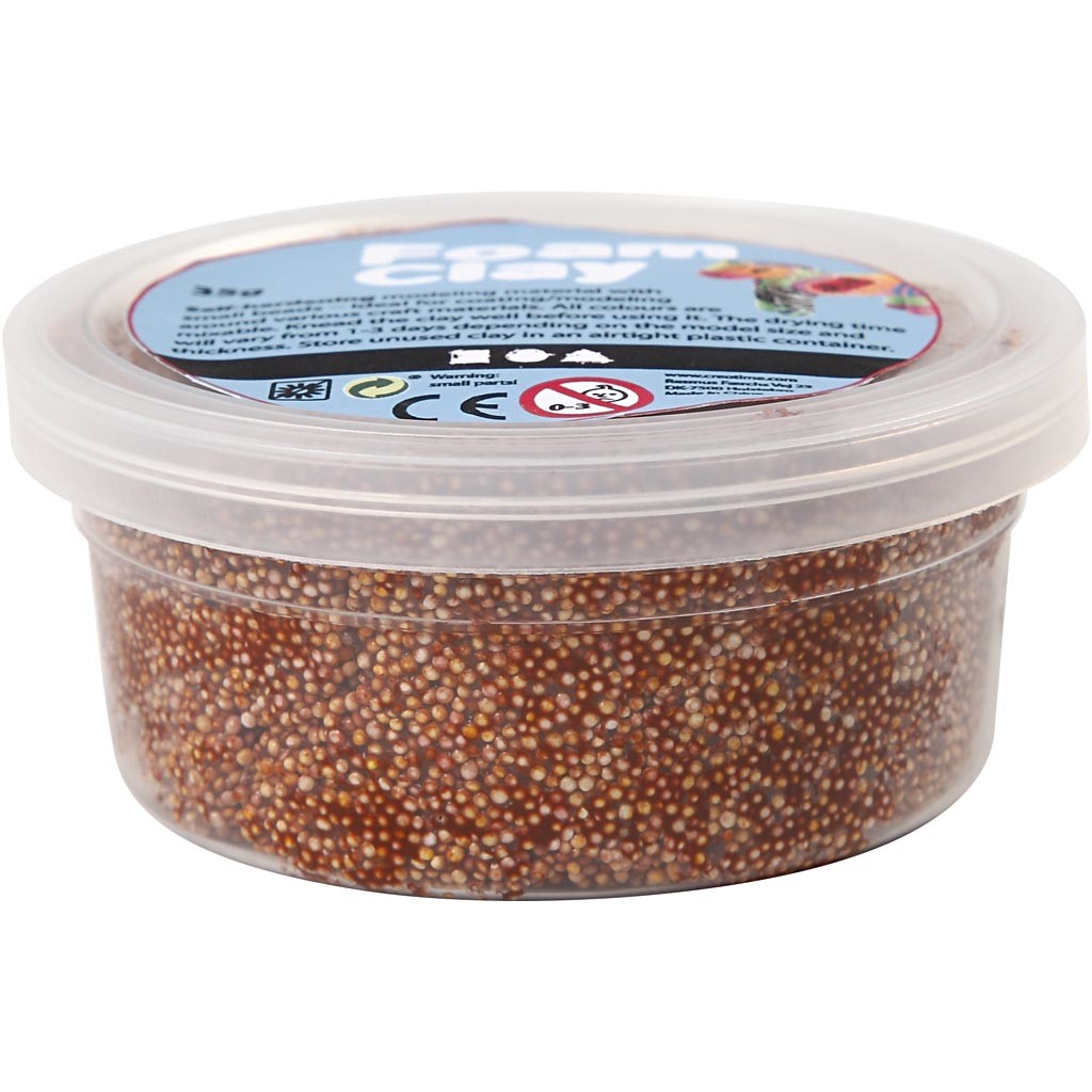 Foam Clay®, bruin, 35 gr/ 1 Doosje [HOB-78955]