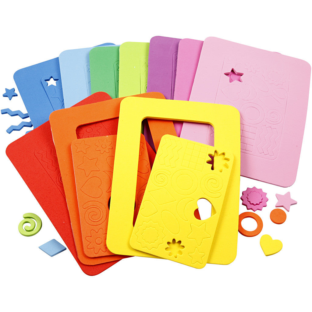 EVA Foam Fotolijsten, afm 13x18 cm, 10 div/ 1 doos [HOB-790240]