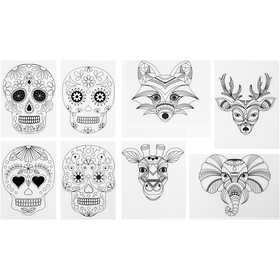 Vellen krimpfolie met motieven, vel 10,5x14,5 cm, dikte 0,3 mm, mat transparant, 36 vel/ 1 doos [HOB-79069]