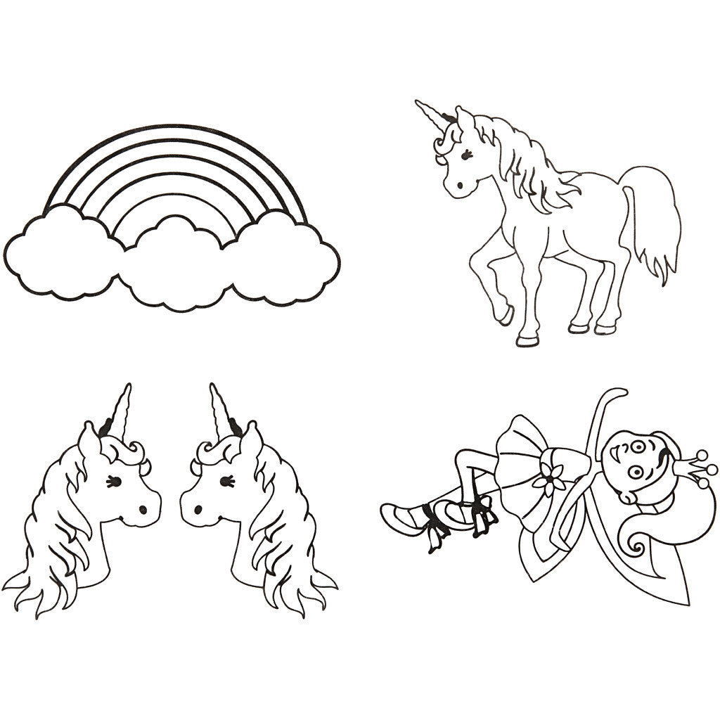 Vellen krimpfolie met motieven, vel 10,5x14,5 cm, dikte 0,3 mm, 36 vel/ 1 doos [HOB-79072]