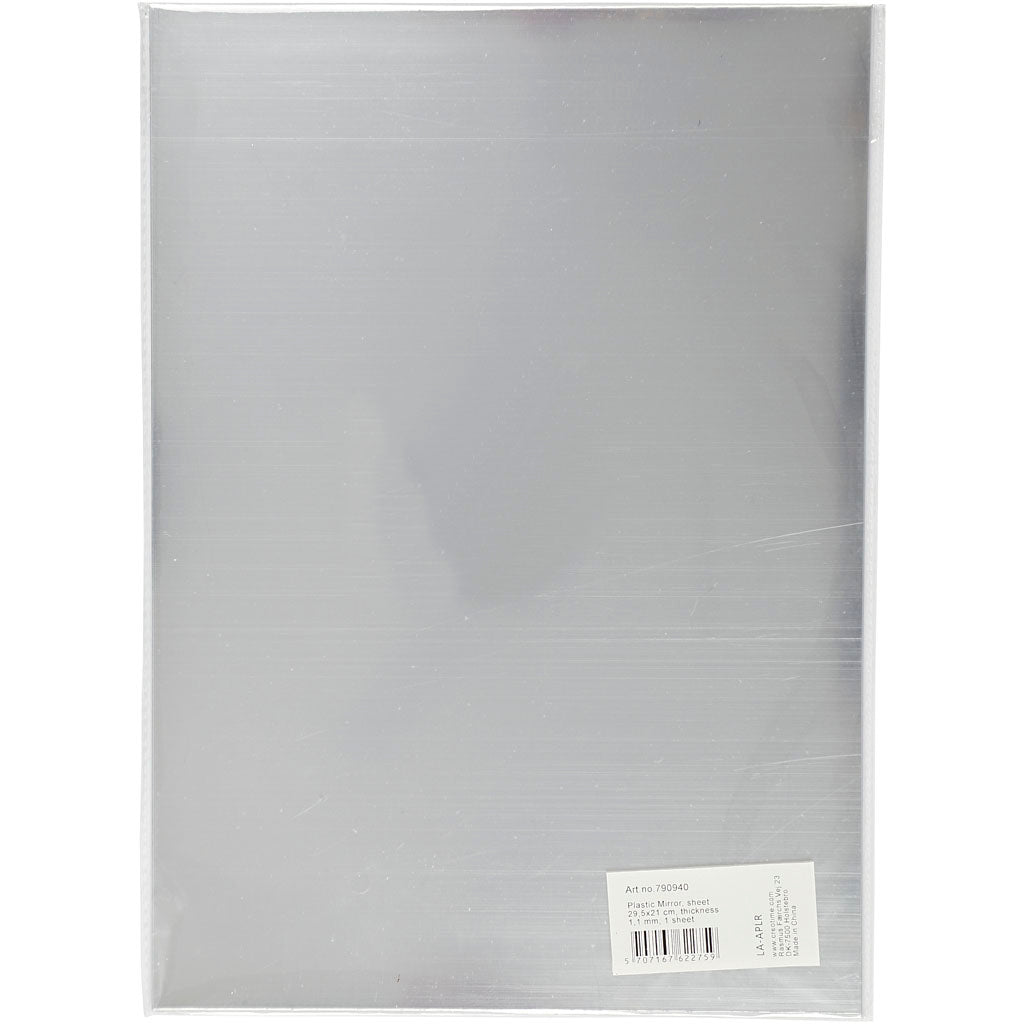 Plastic spiegel, vel 29,5x21 cm, dikte 1,1 mm, 1 vel [HOB-790940]