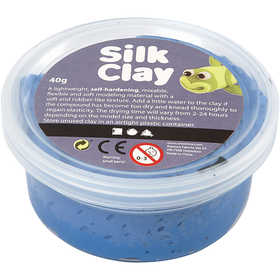 Silk Clay®, blauw, 40 gr/ 1 Doosje [HOB-79105]