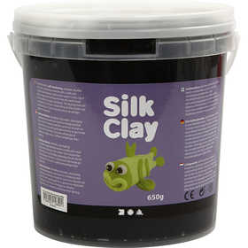 Silk Clay®, zwart, 650 gr/ 1 emmer [HOB-79126]