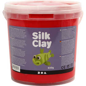 Silk Clay®, rood, 650 gr/ 1 emmer [HOB-79127]