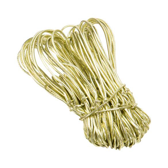 Versierelastiek Metallic Goud 20cm (50 stuks) [8MG]